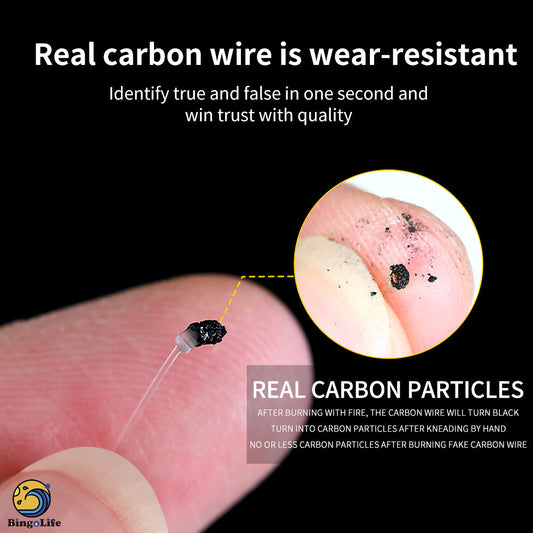 BingoLife Japanese 100% Pure Fluorocarbon Leader Line 110 Yard Clear