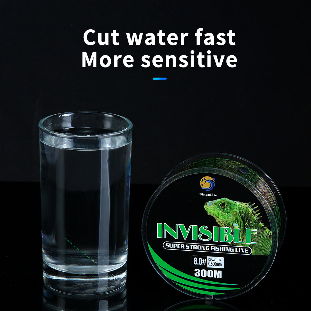BingoLife Monofilament Chameleon Invisible Spotted Nylon Fishing Line 320 YDS