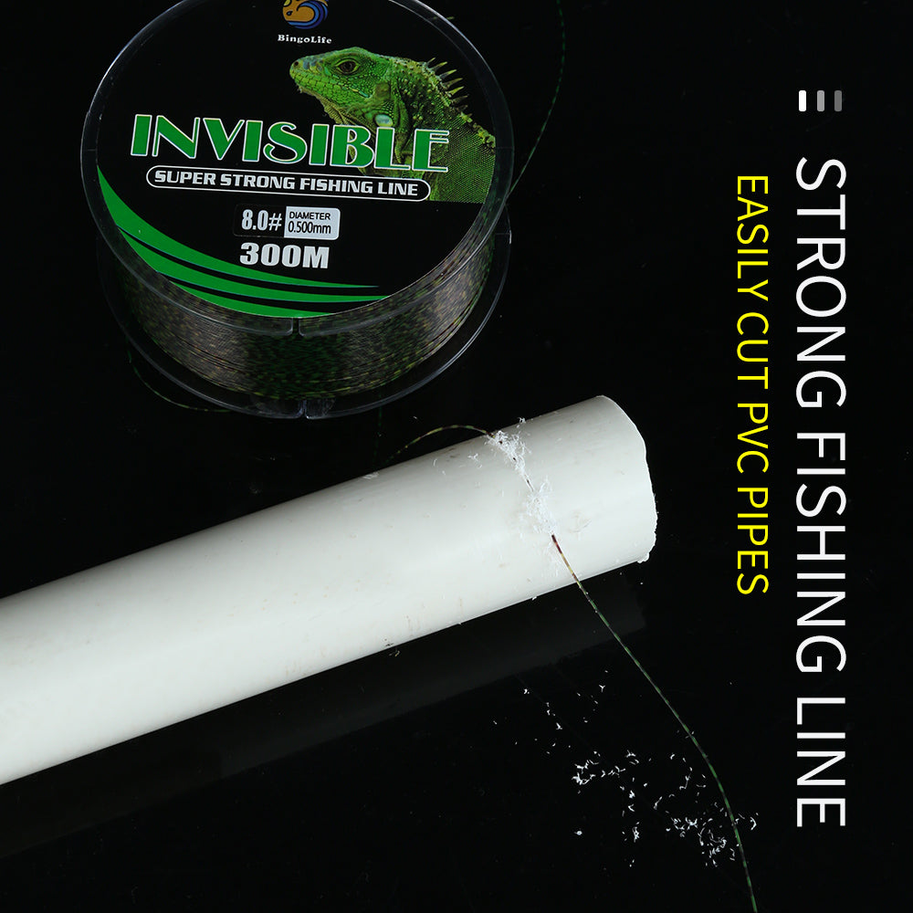 BingoLife Monofilament Chameleon Invisible Spotted Nylon Fishing Line 320 YDS