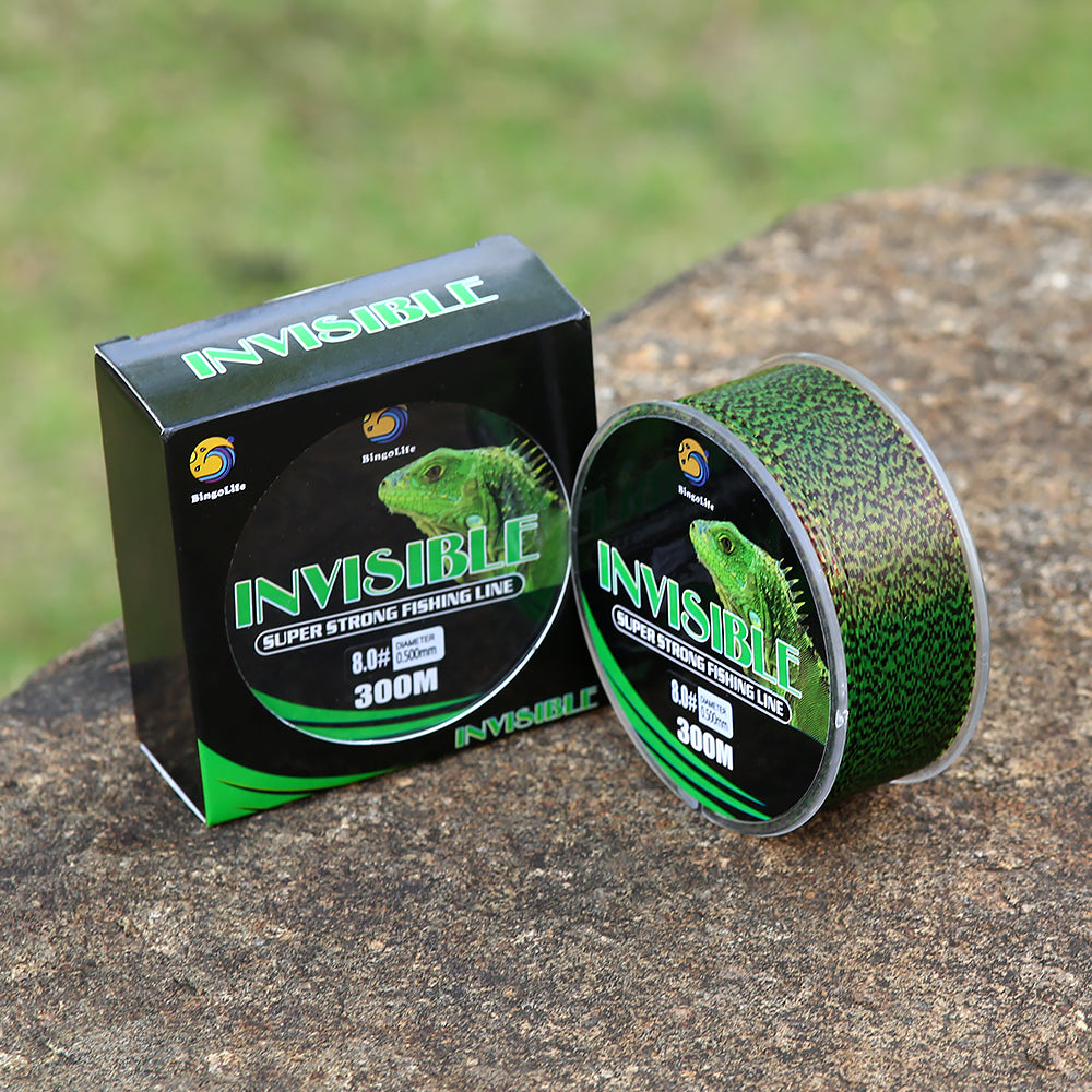 BingoLife Monofilament Chameleon Invisible Spotted Nylon Fishing Line 320 YDS