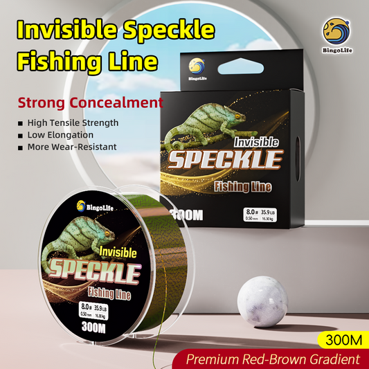 Bingolife High Grade Speckle Invisible Monofilament 320 YDS