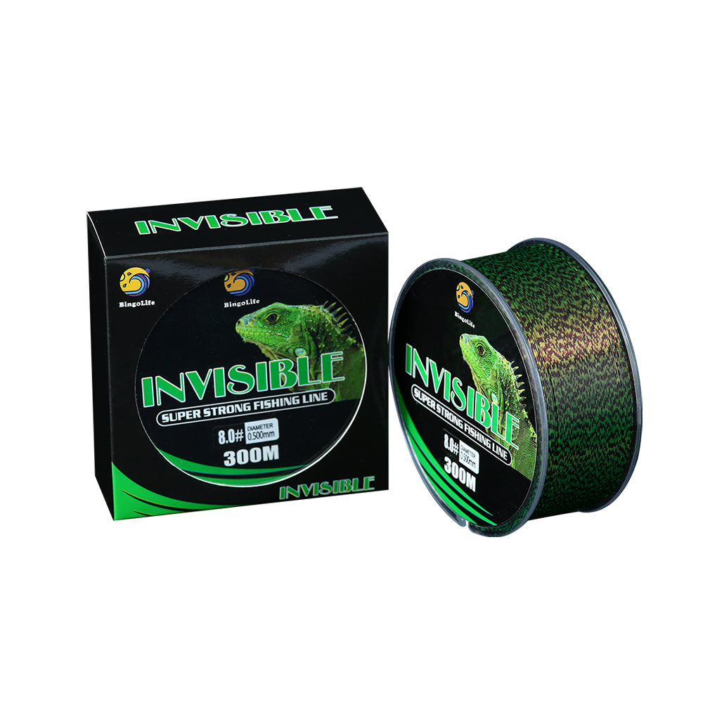 BingoLife Monofilament Chameleon Invisible Spotted Nylon Fishing Line 320 YDS