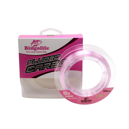 Bingolife 100% Japanese Pink Fluorocarbon High Grade Quality 300 Yard
