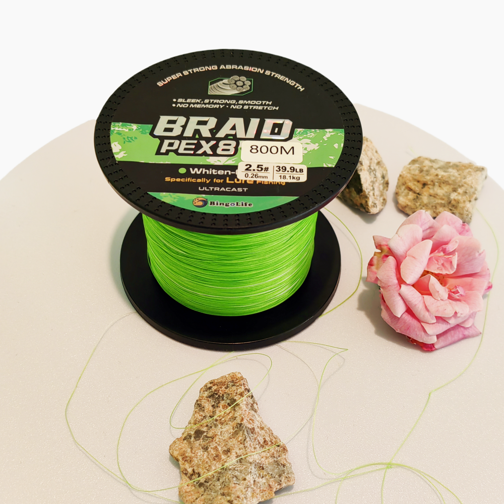 Bingolife PEX8 Braided Fishing Line – 300 to 1,500-Yard Spools – BingoBraid