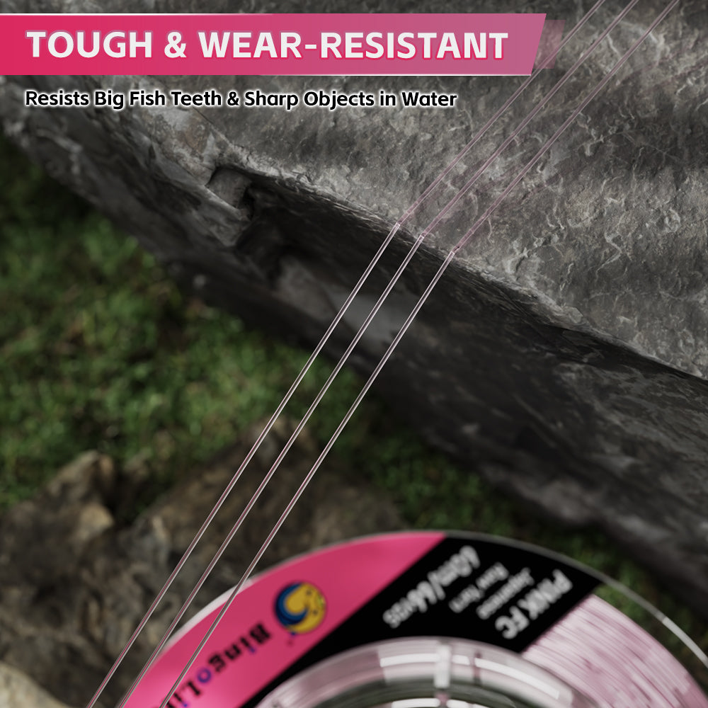 Bingolife 100% Japanese Pink Fluorocarbon High Grade Quality 66 Yard