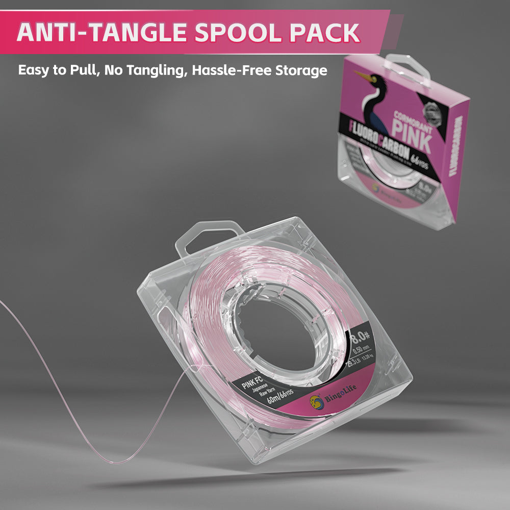 Bingolife 100% Japanese Pink Fluorocarbon High Grade Quality 66 Yard
