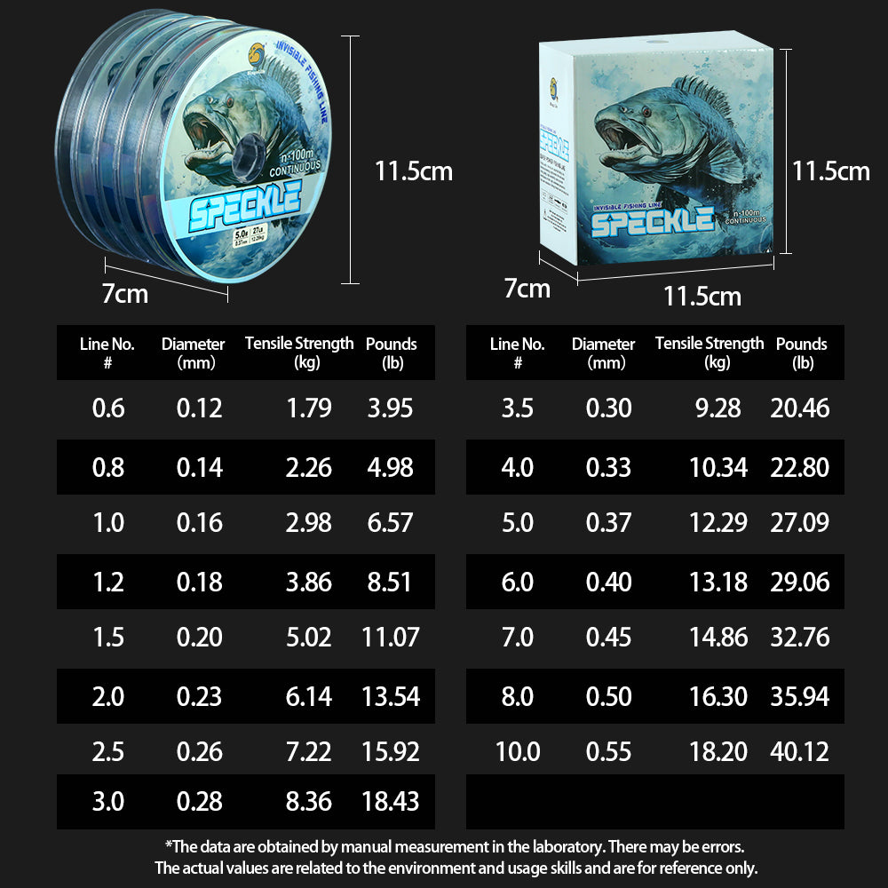 Bingolife Silver Spot Camo Fishing Line - 500m (5x100m) German Nylon High Strength Instant Sinking & Invisible Monofilament Fishing Line