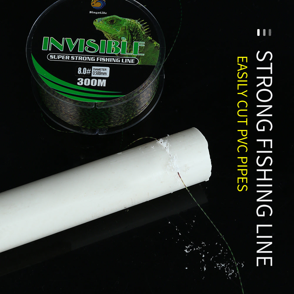 BingoLife Monofilament Chameleon Invisible Spotted Nylon Fishing Line 300m