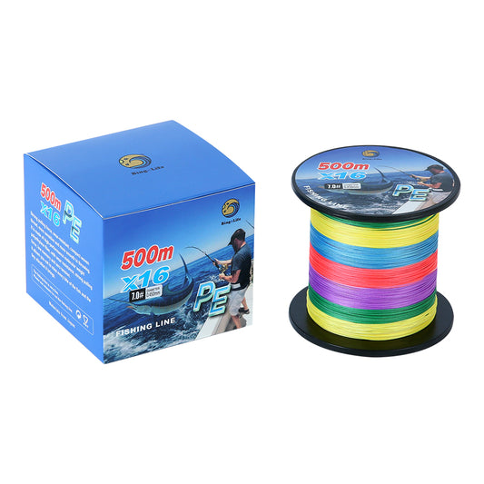 Bingolife PEX16 Colorful Braid Line Stronger Saltwater Fishing Line 540 YDS