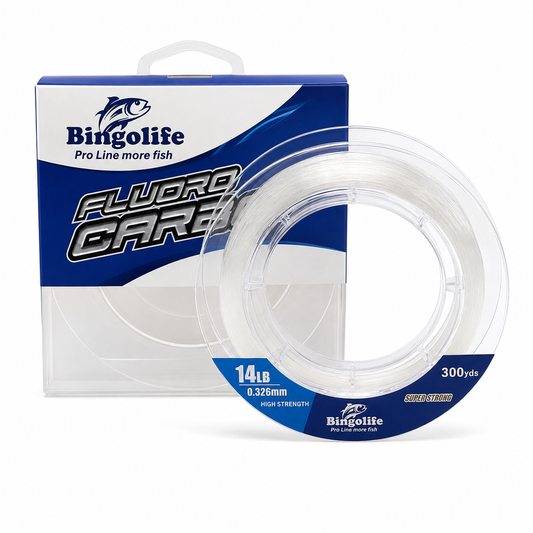 Bingolife 100% Clear Fluorocarbon Fishing Line – 300 Yards