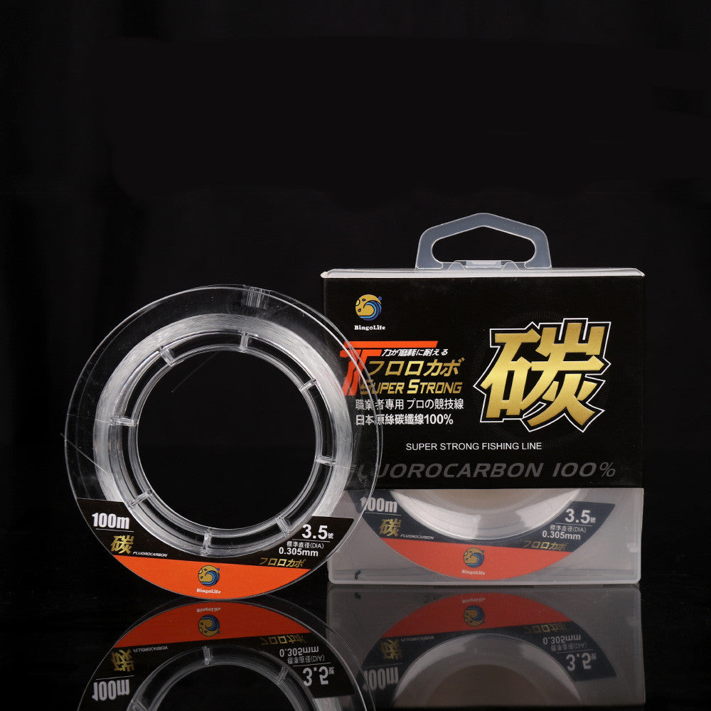 BingoLife Japanese 100% Pure Fluorocarbon Fiber Line 100 meter