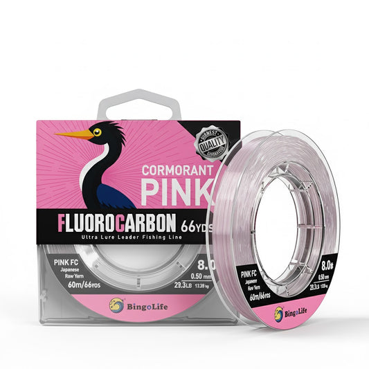 Bingolife 100% Japanese Pink Fluorocarbon High Grade Quality 66 Yard