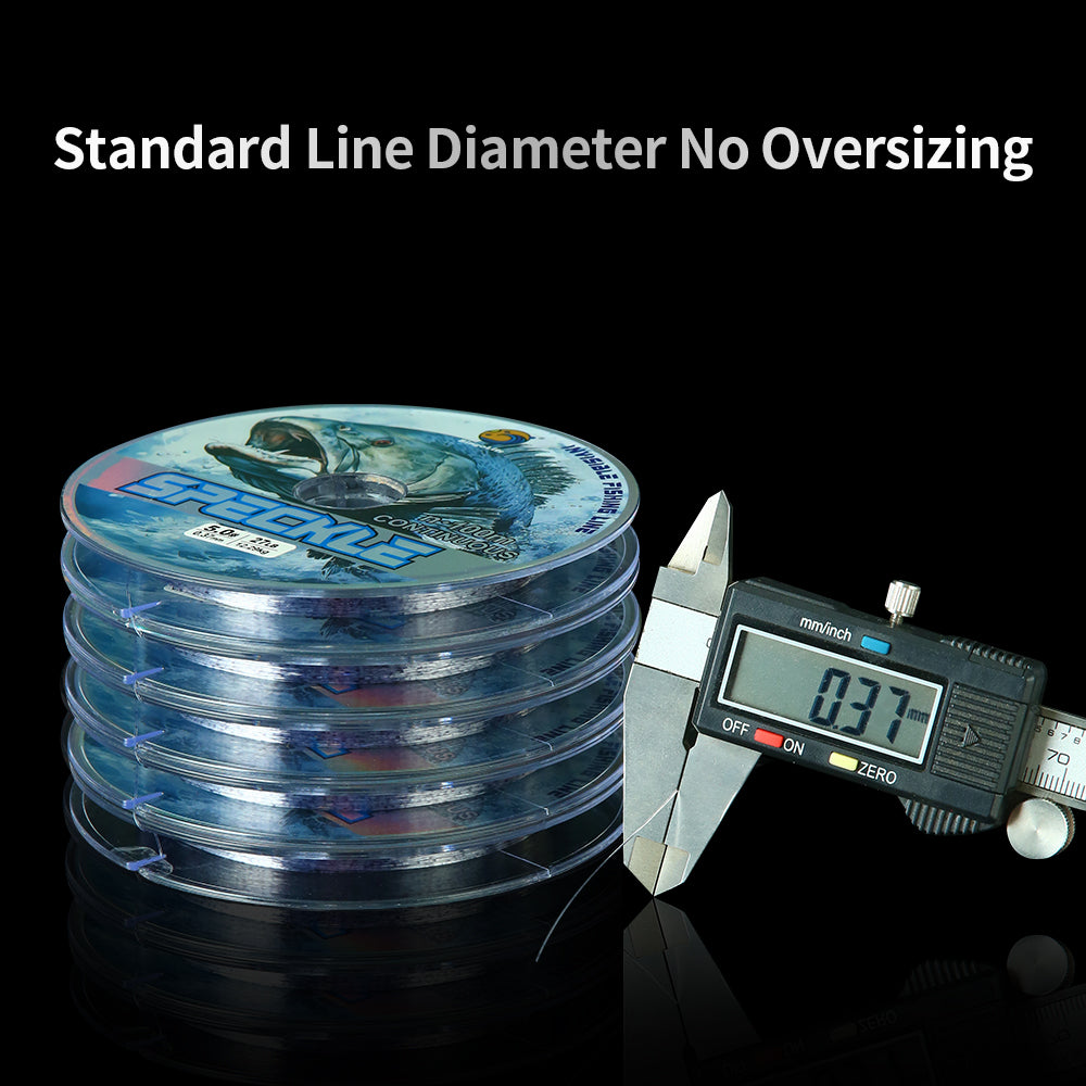 Bingolife Silver Spot Camo Fishing Line - 500m (5x100m) German Nylon High Strength Instant Sinking & Invisible Monofilament Fishing Line