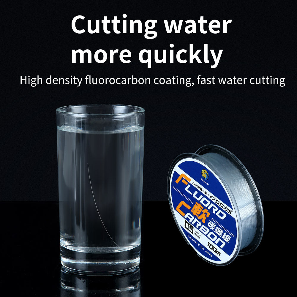 Bingolife Advanced Soft Fluorocarbon Coated Leader Line 110 YDS