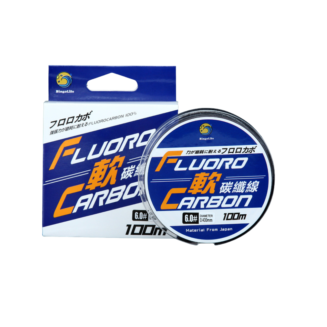 Bingolife Advanced Soft Fluorocarbon Coated Leader Line 110 YDS