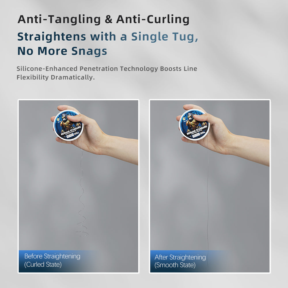 Bingolife  Black Stealth Nylon Fishing Line German Engineered Monofilament  High-Tenacity, Abrasion-Resistant & Fast Sinking 330 Yard