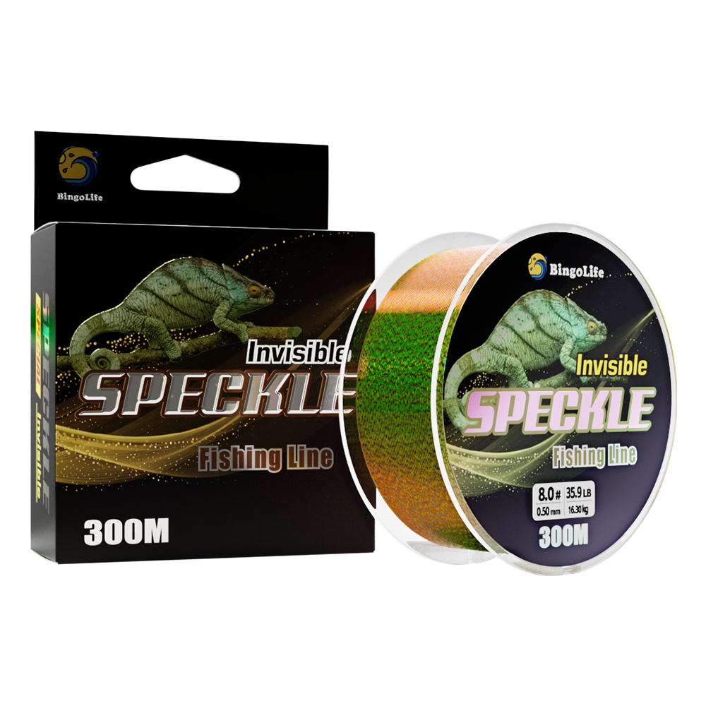 Bingolife High Grade Speckle Invisible Monofilament 320 YDS