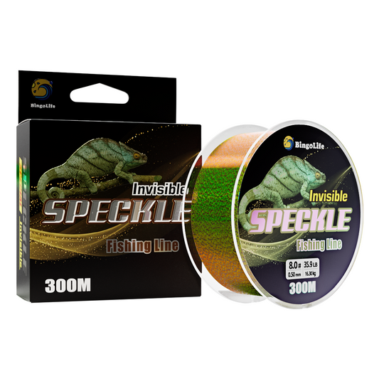 Bingolife High Grade Speckle Invisible Monofilament 320 YDS