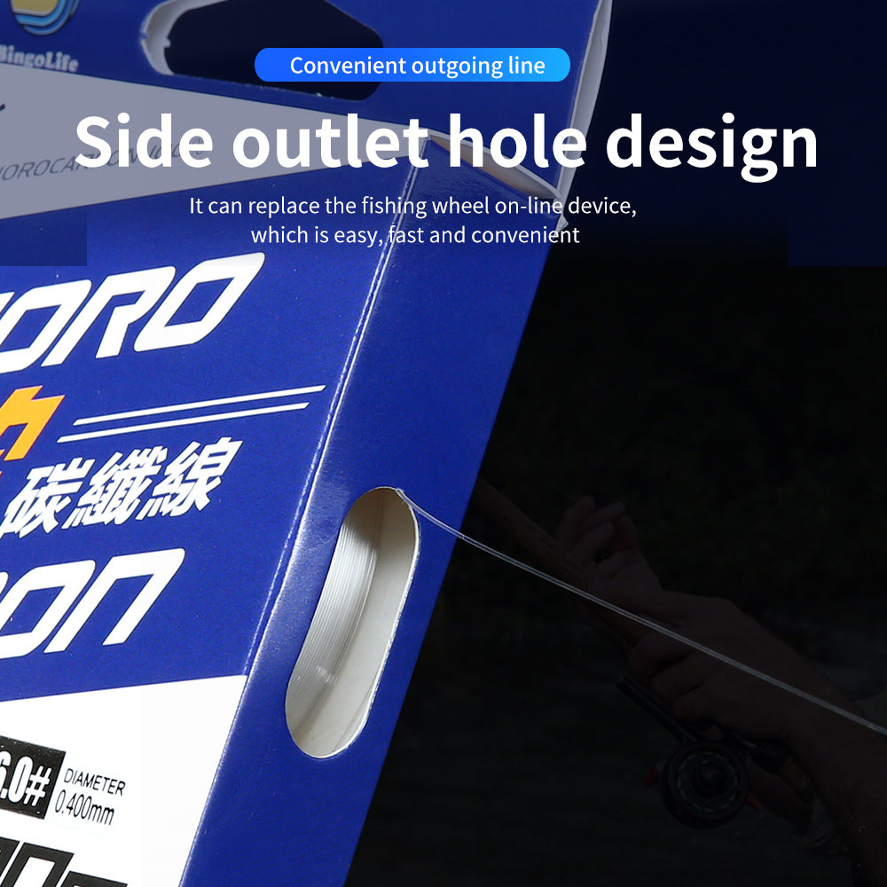 Bingolife Advanced Soft Fluorocarbon Coated Leader Line 110 YDS