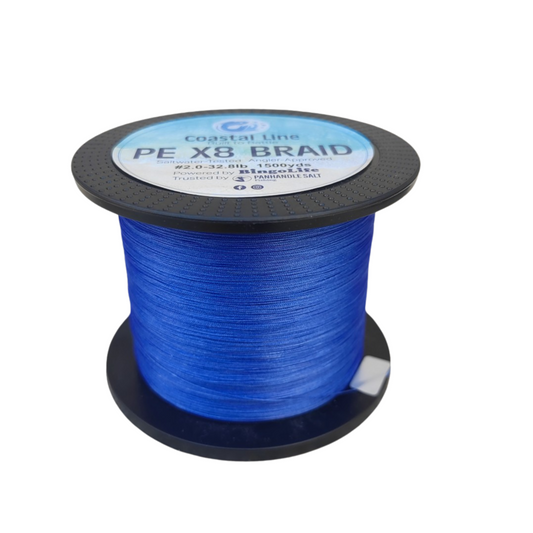 Coastal Line PE X8 Braid Ultra PE Made High Grade Japan Quality Fishing Line 500yds/1500yds/3000yds